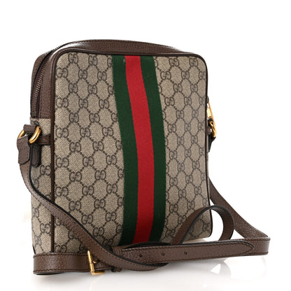 Gucci GG Supreme Monogram Web Small Ophidia Messenger Bag Brown 2 of 12