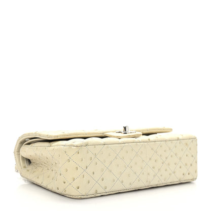 Chanel Ostrich Medium Double Flap Light Beige 4 of 10