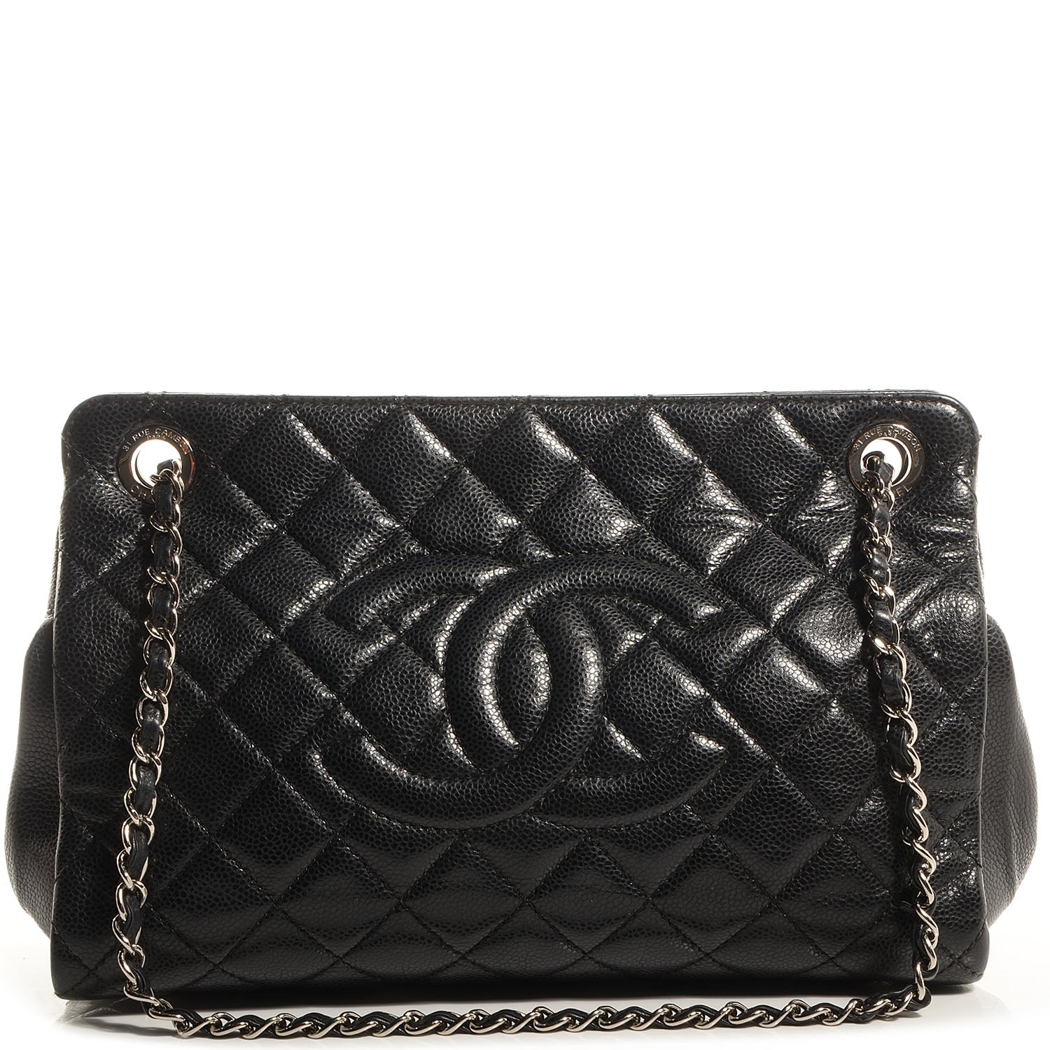 Chanel Caviar Timeless CC Shopping Tote Black 1 of 8