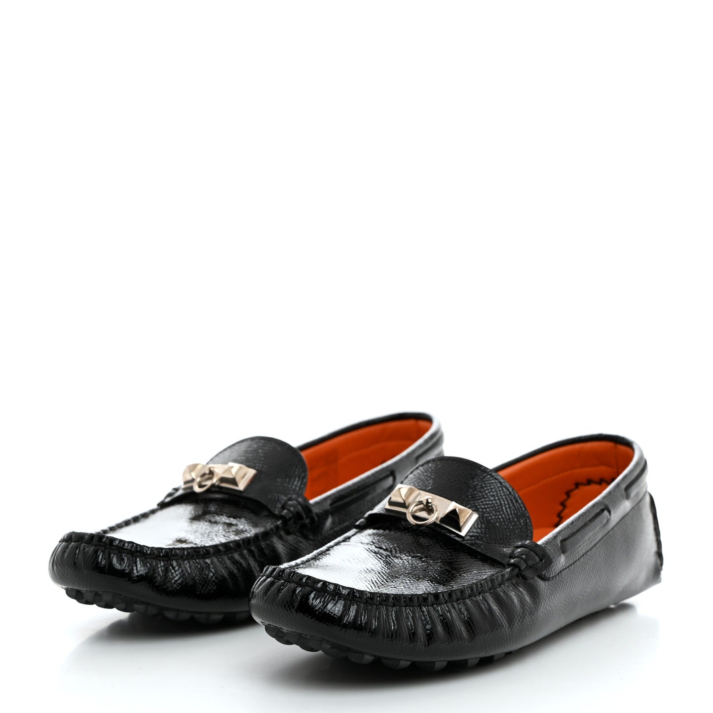 Patent Epsom Womens Irving Driving Moccasin Loafers 37 Black