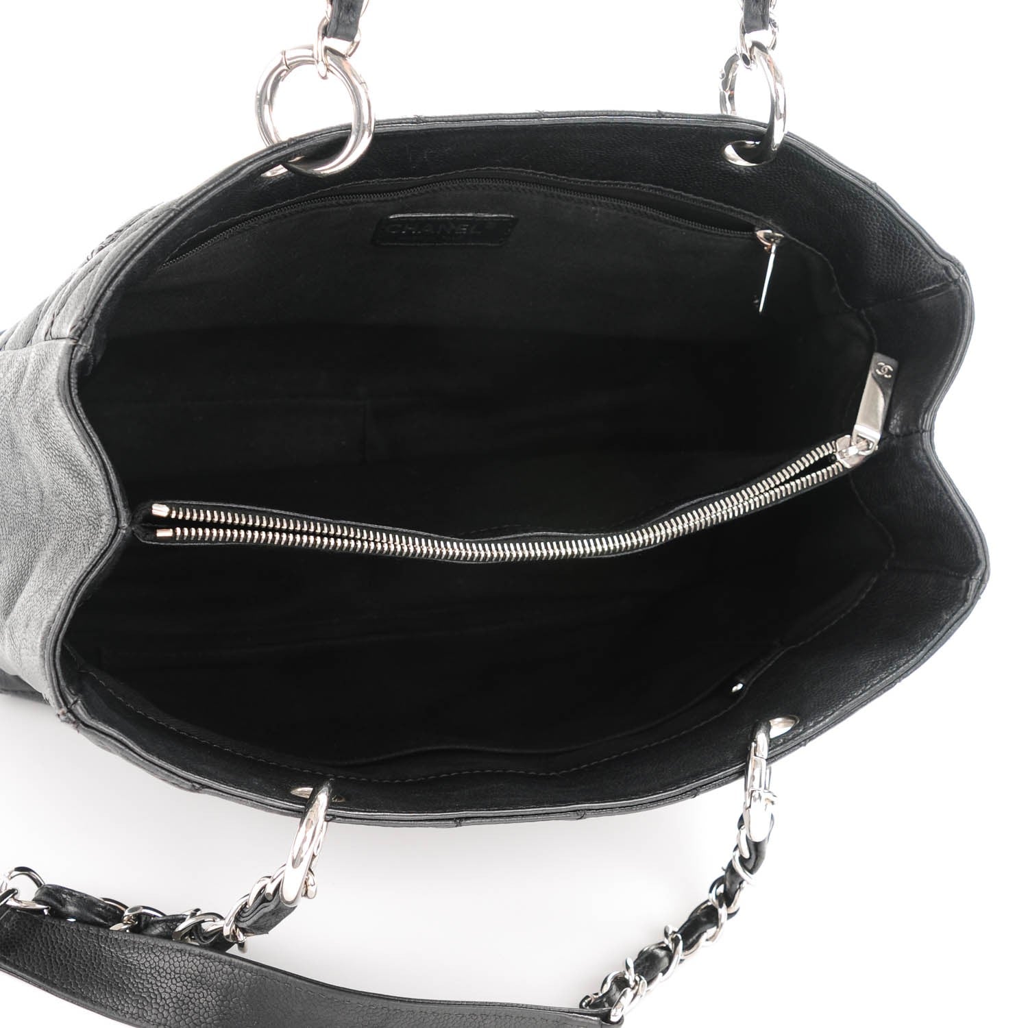 Chanel Caviar Quilted Grand Shopping Tote GST Black 5 of 17