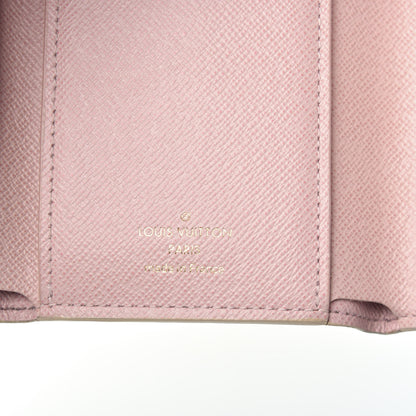 Louis Vuitton Damier Azur Victorine Wallet Rose Ballerine 6 of 6