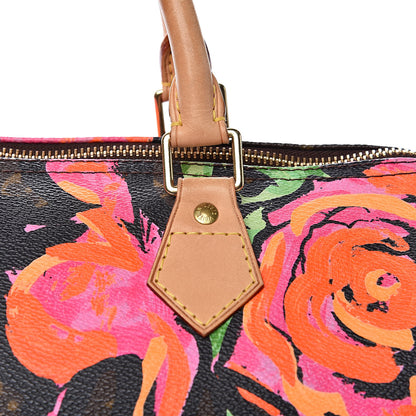 Louis Vuitton Monogram Roses Speedy 30 12 of 14