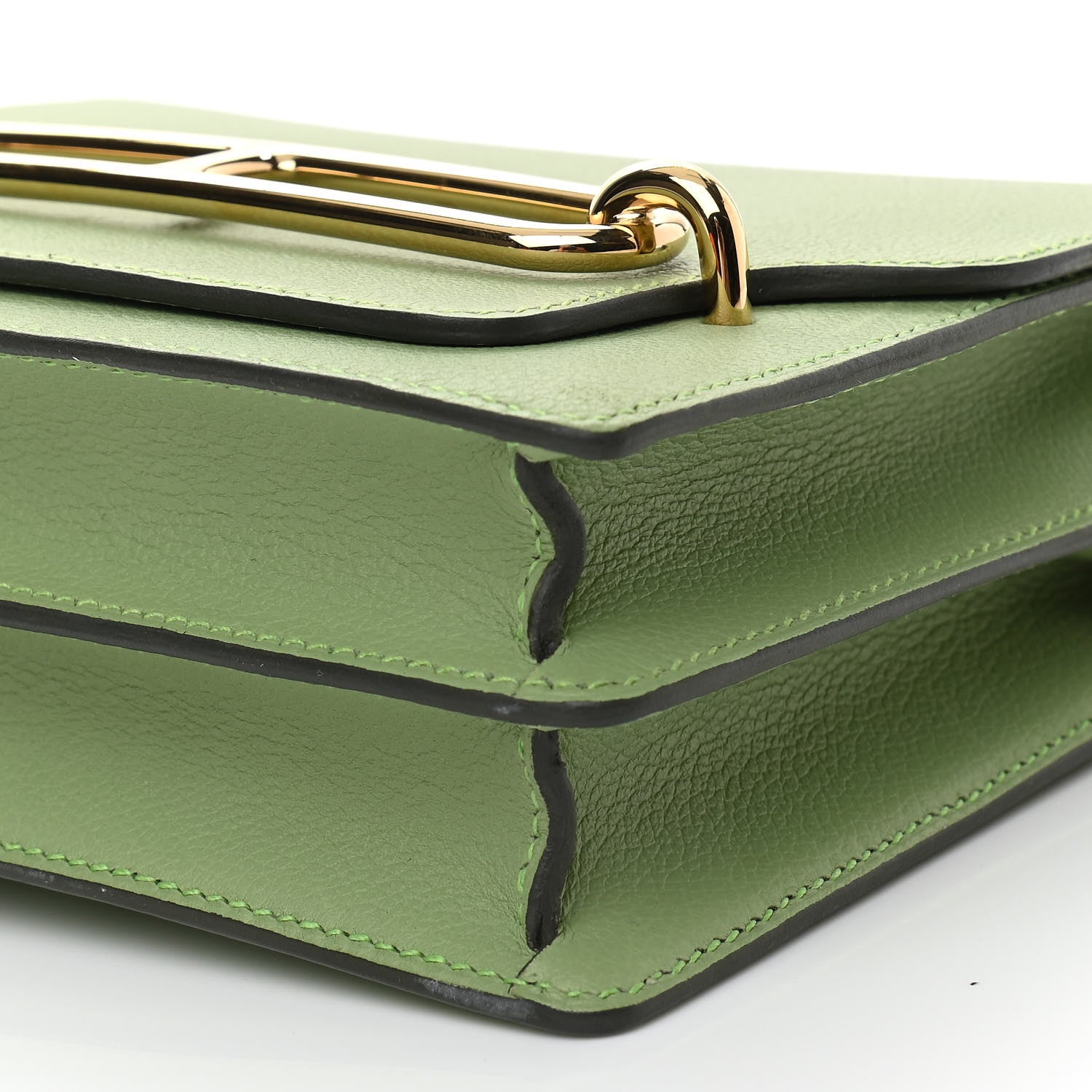 Hermes Evercolor Mini Sac Roulis Vert Criquet 10 of 13