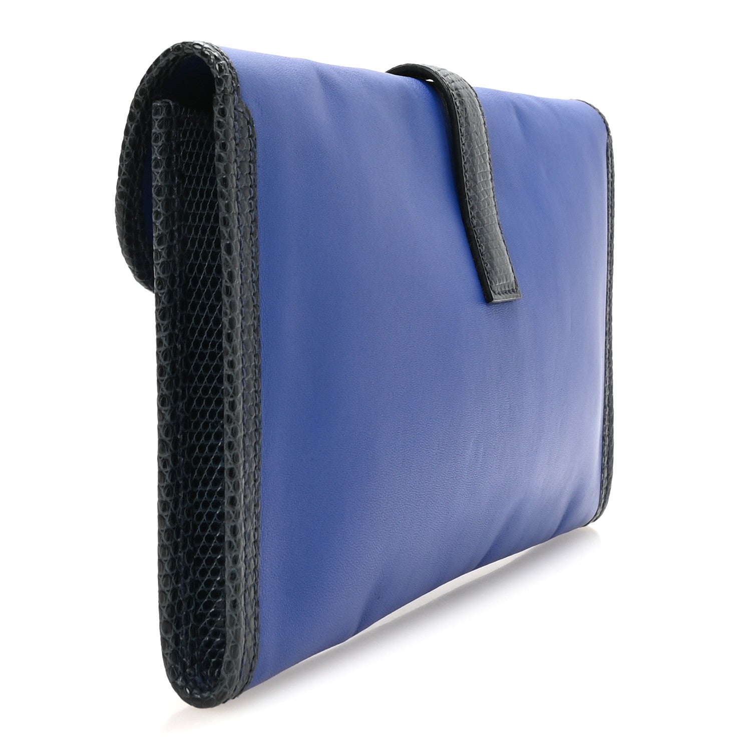 Hermes Swift Lizard Jige Elan Touch 29 Clutch Bleu Electrique Mykonos 3 of 7