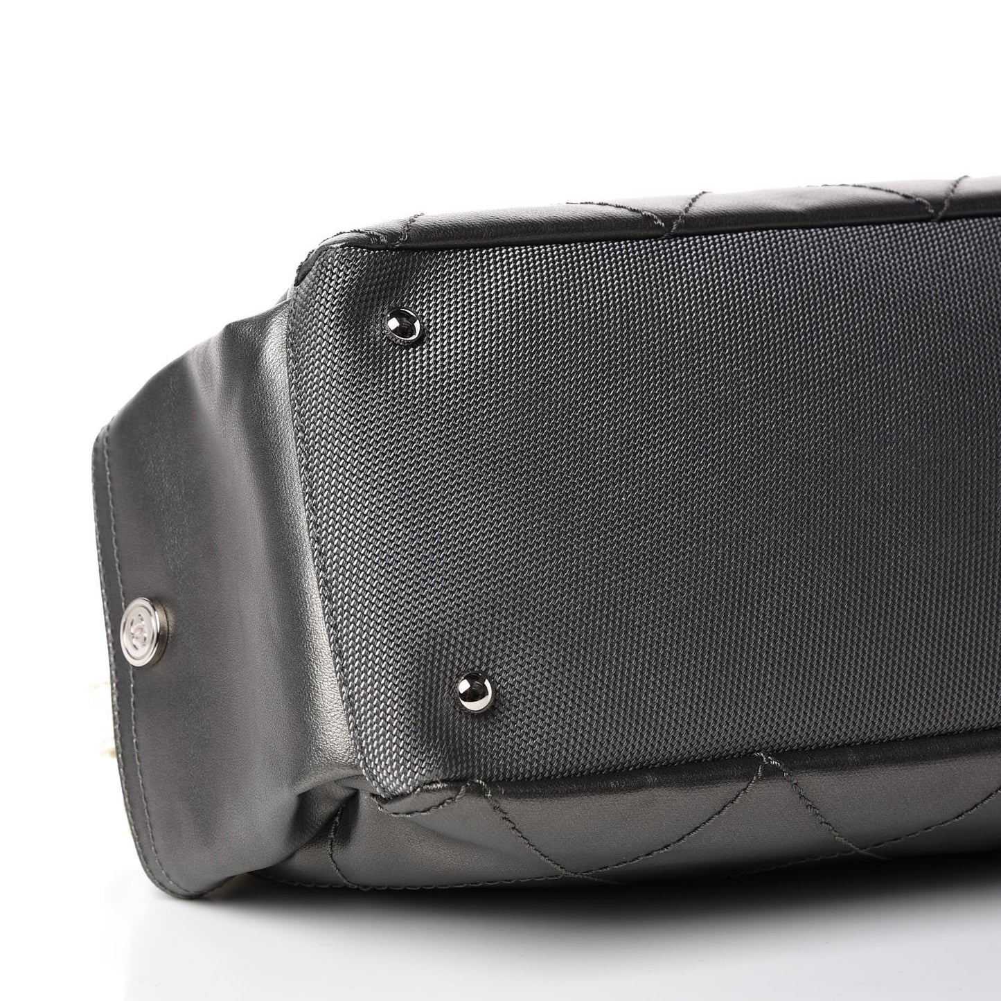 Coated Canvas Paris Biarritz Hobo Silver