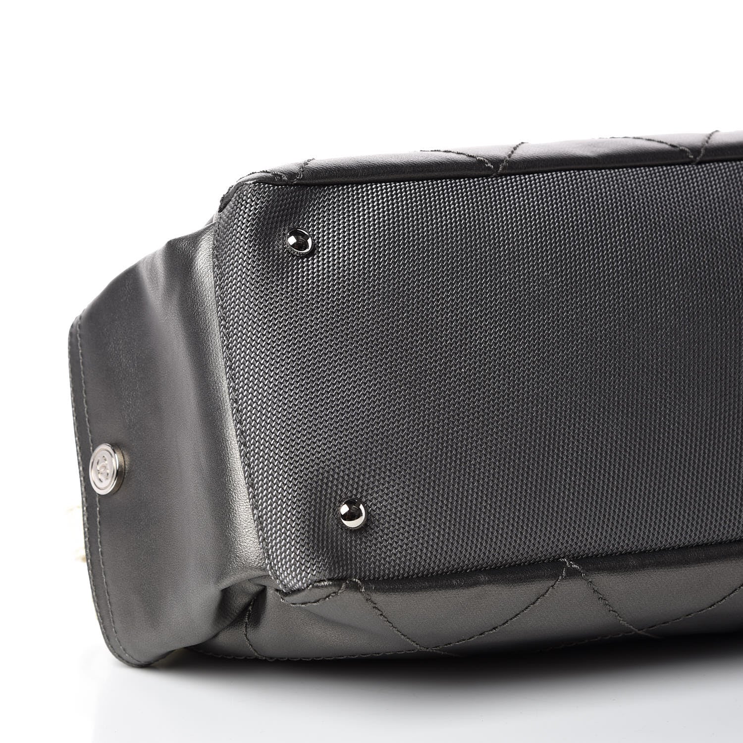 Chanel Coated Canvas Paris Biarritz Hobo Silver 6 of 9