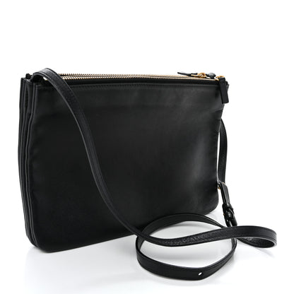 Celine Lambskin Small Trio Crossbody Bag Black 3 of 13