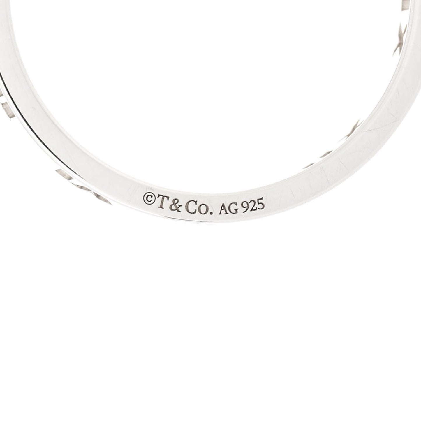 Sterling Silver Narrow Atlas Pierced Ring 58 8.25