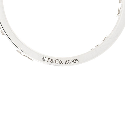 Tiffany Sterling Silver Narrow Atlas Pierced Ring 58 8.25 4 of 5