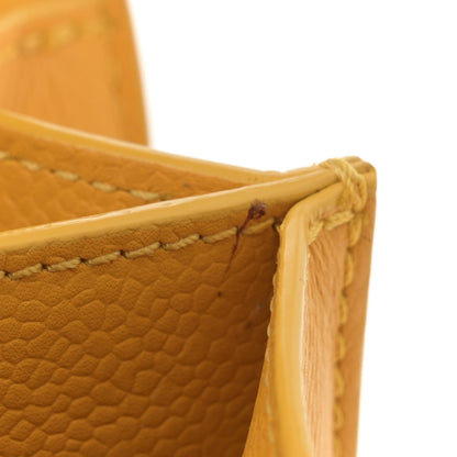 Chanel Caviar Quilted CC Box Flap Yellow 12 of 18