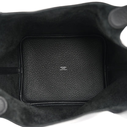 Hermes Taurillon Clemence Picotin Lock 22 MM Black 5 of 11