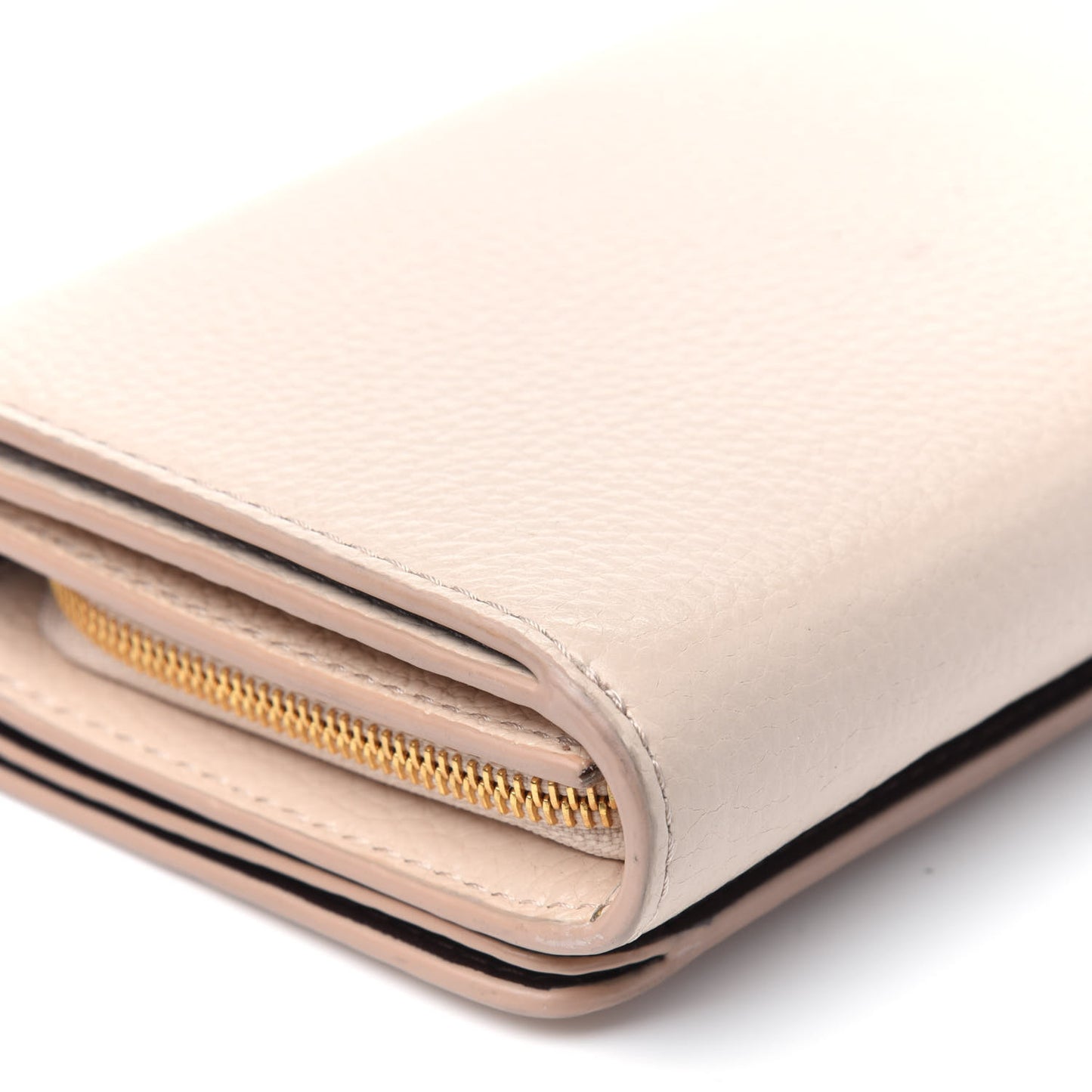Small Classic Grain Medium Plaque French Purse Wallet Rosewater