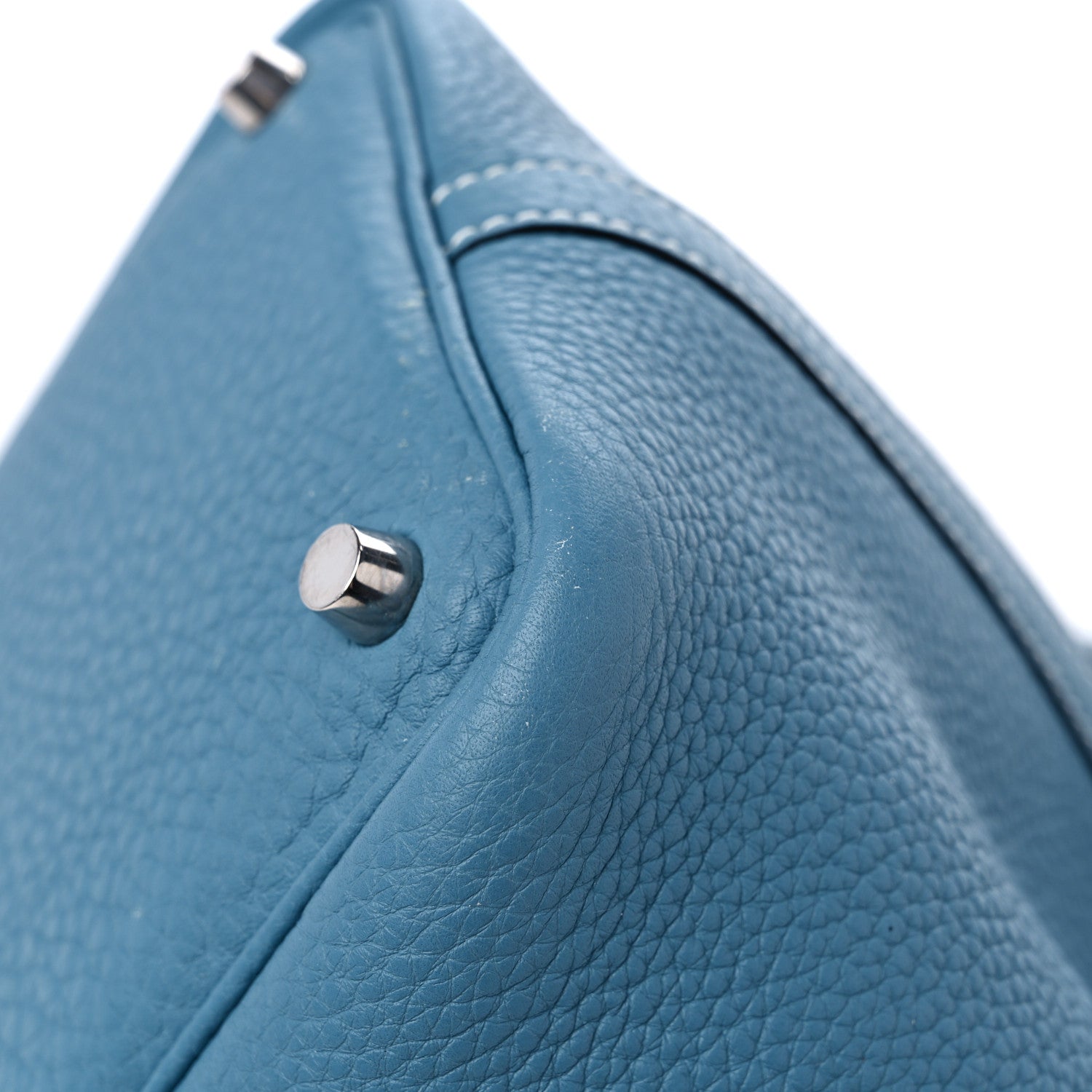 Hermes Taurillon Clemence Picotin Lock 18 PM Blue Jean 10 of 12