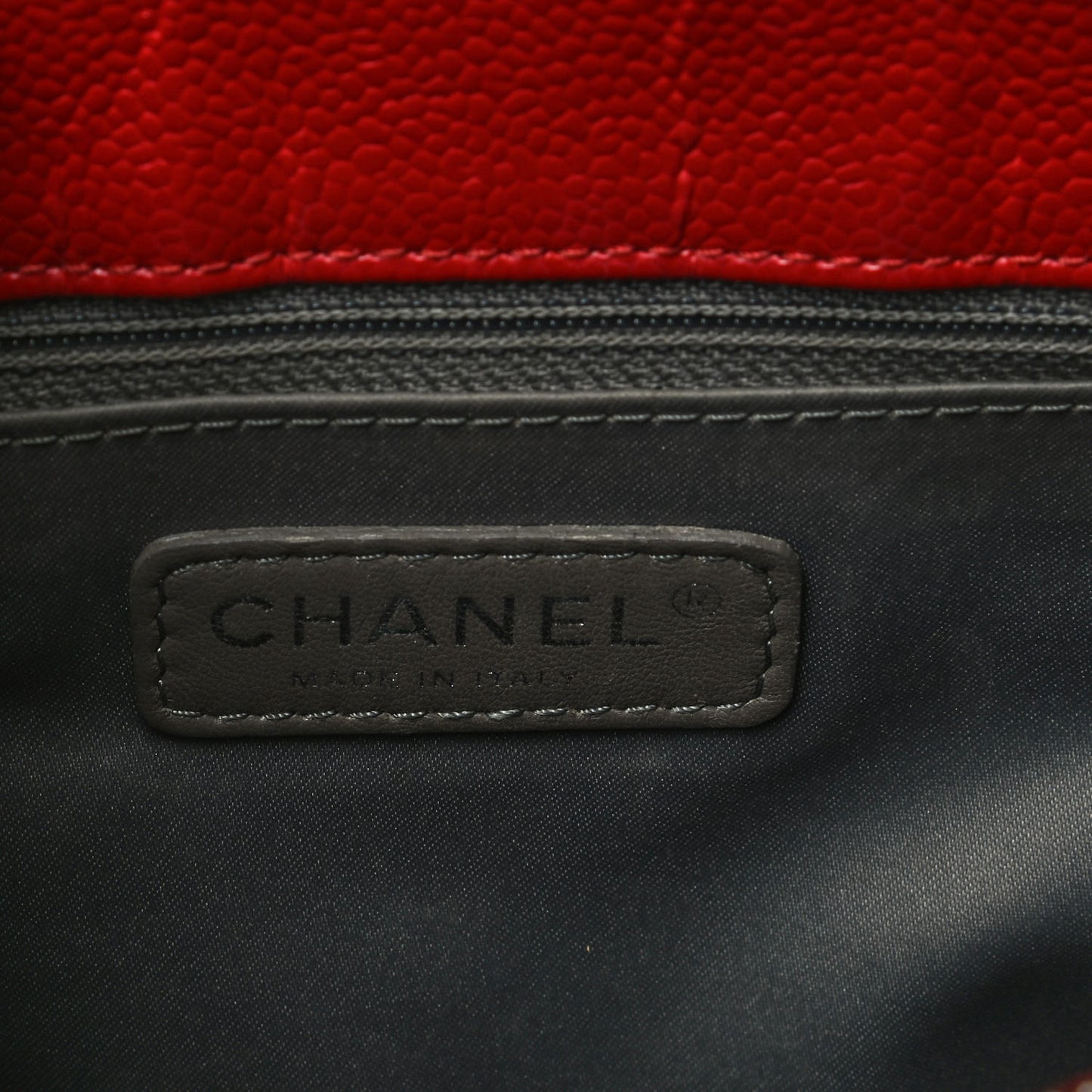 Caviar Quilted Grand Shopping Tote GST Red