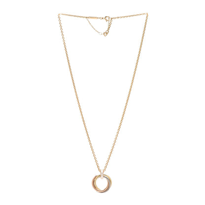 Cartier 18K Pink White Yellow Gold Diamond Trinity Pendant Necklace 3 of 4