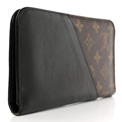 Louis Vuitton Monogram Calfskin Kimono Wallet Black 3 of 9