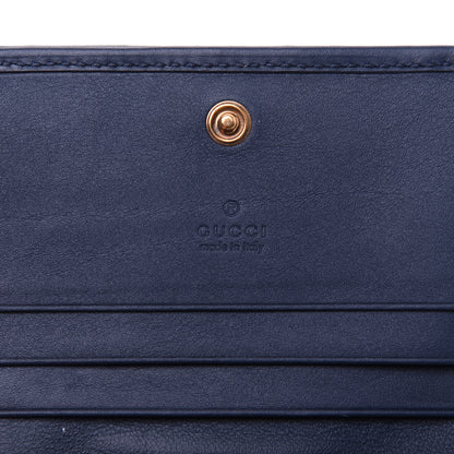 Gucci Canvas Flora Floral Trapuntata Zumi Card Case Wallet Great White Multicolor Blue Agata 10 of 13