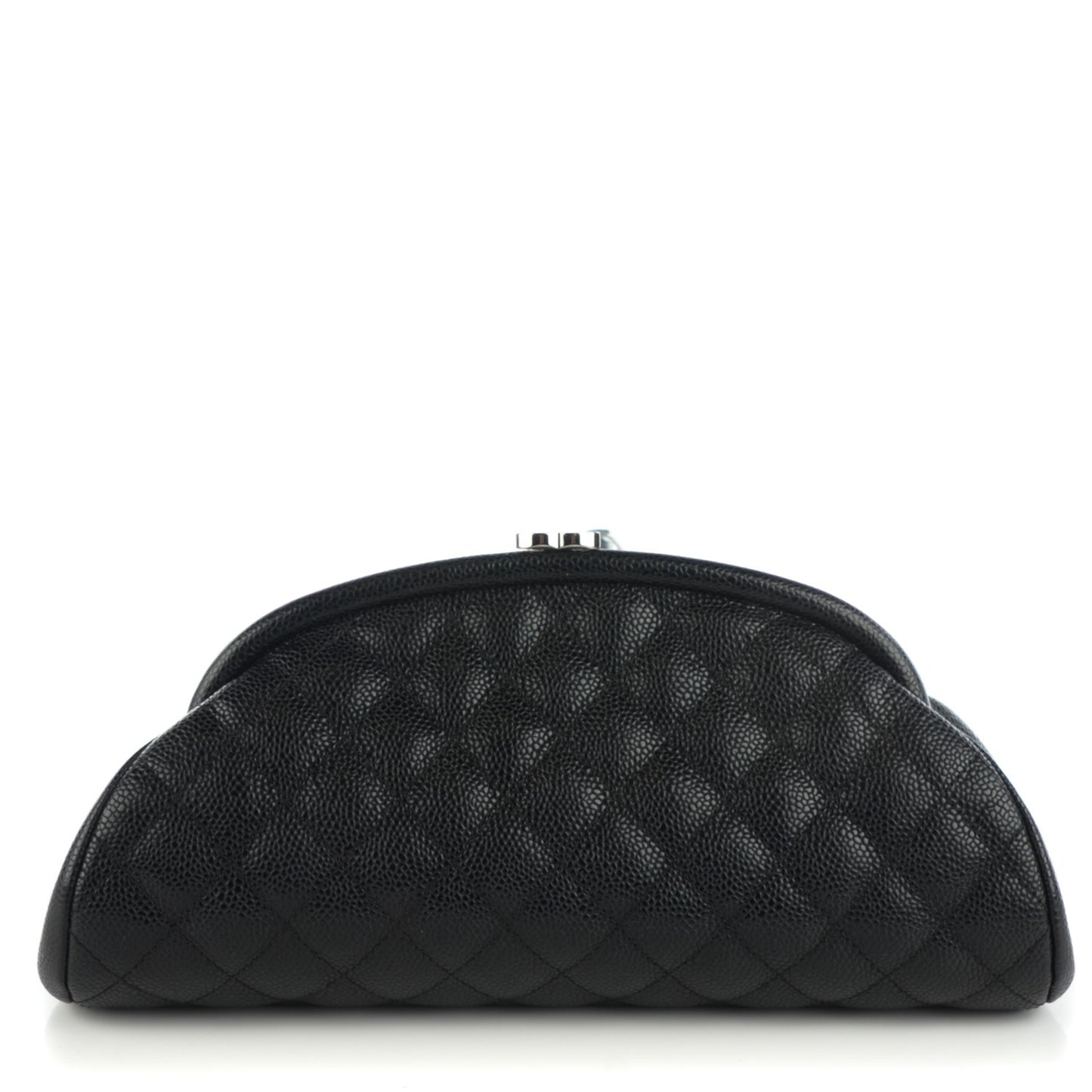 Caviar Quilted Timeless Clutch Black