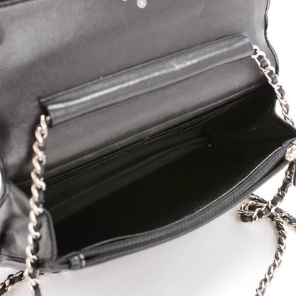 Chanel Caviar Sevruga Wallet On Chain WOC Black 6 of 8