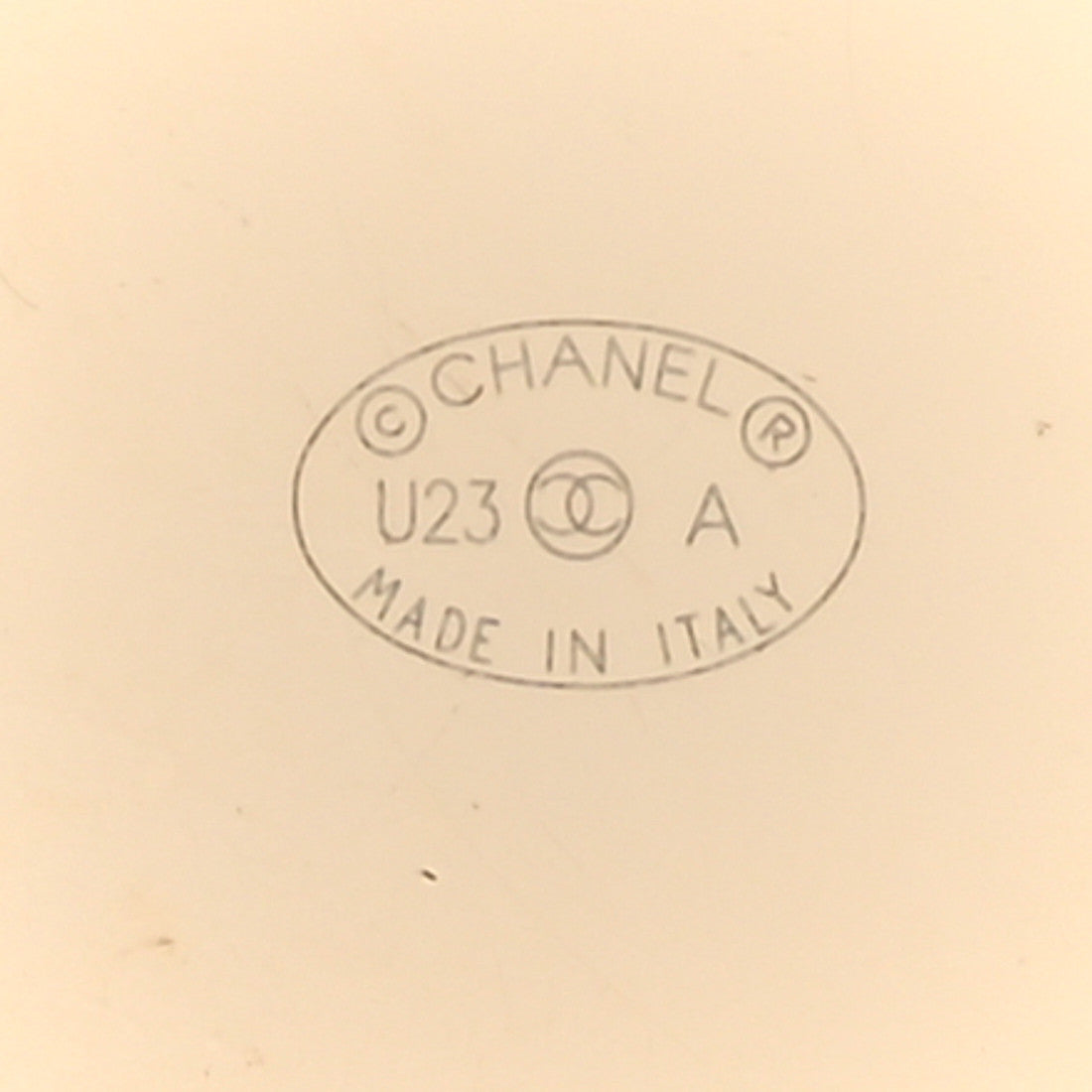 Chanel Metal Mirror 31 Logo Brooch Gold 3 of 3