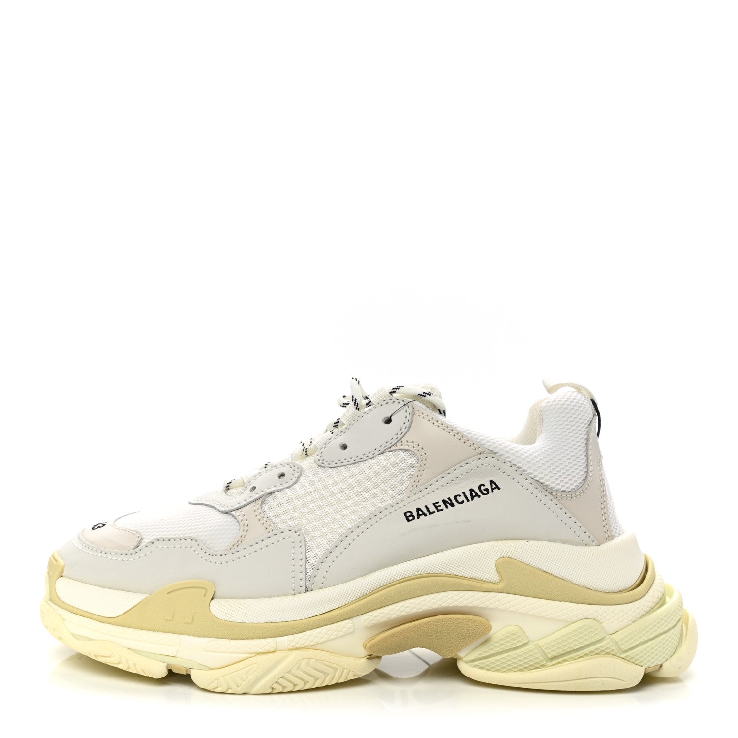 Balenciaga Fabric Mesh Mens Triple S Sneakers 43 White 1 of 9