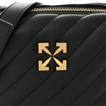 Off-White Calfskin Diagonal Quilted Jackhammer Camera Bag Black 7 of 12