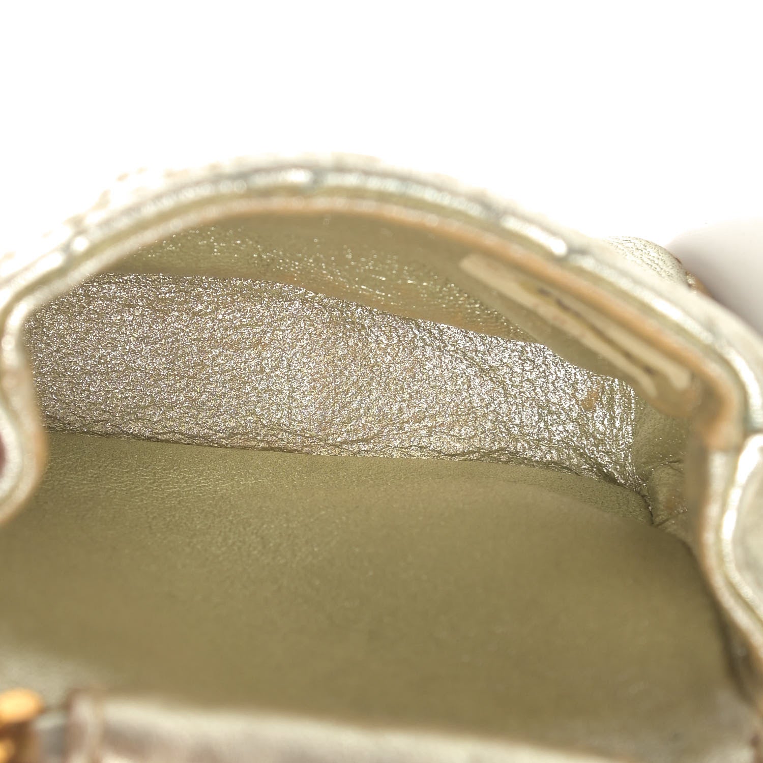 Chanel Metallic Lambskin Quilted Micro Mini Flap Gold 4 of 6