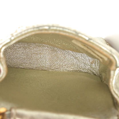 Chanel Metallic Lambskin Quilted Micro Mini Flap Gold 4 of 6