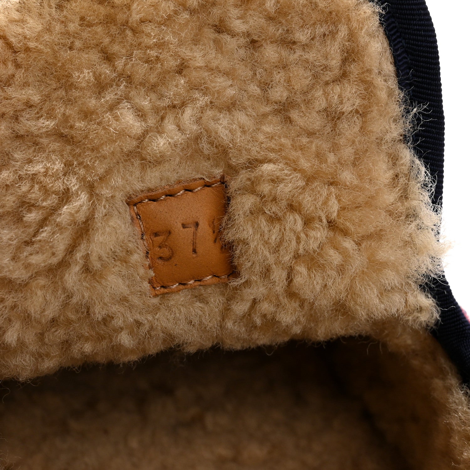 Gucci Covered Wool GG Monogram Womens Fria Horsebit Loafers 37.5 Blue Red Butterscotch 9 of 10