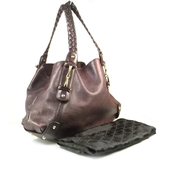 Gucci Guccissima Leather Pelham Chocolate Brown 3 of 11