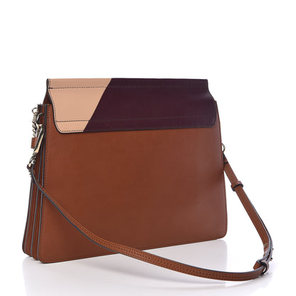 Chloe Smooth Calfskin Patchwork Medium Faye Shoulder Bag Light Tan 3 of 13