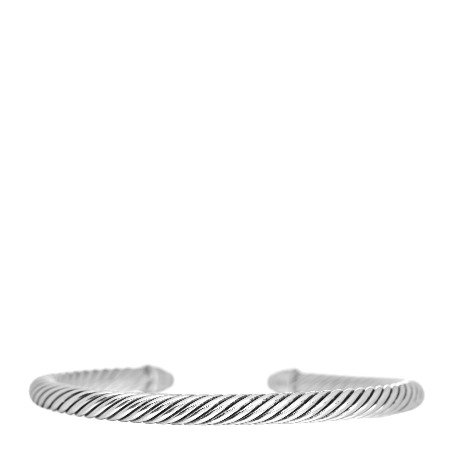 Sterling Silver Diamond 5mm Cable Classics Dome Bracelet