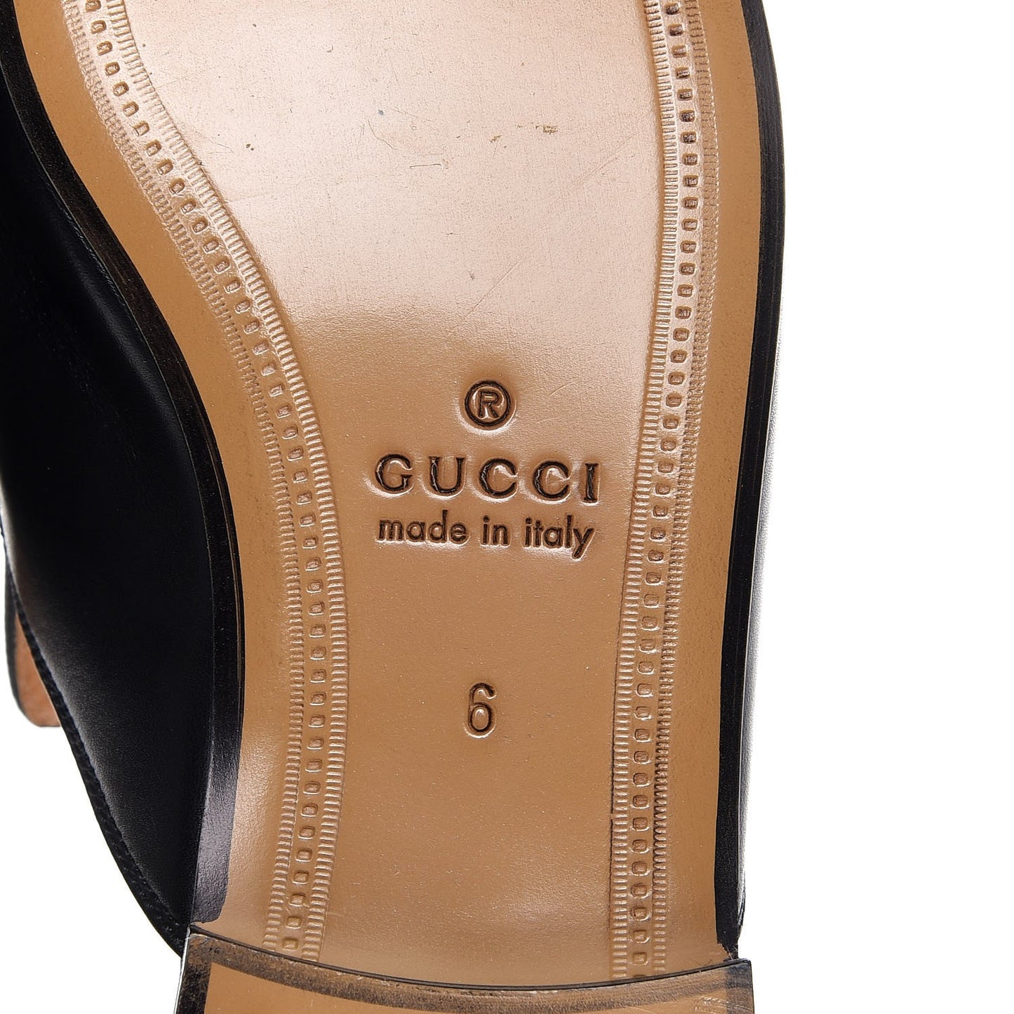 Calfskin Mens Princetown Slippers 6 Black