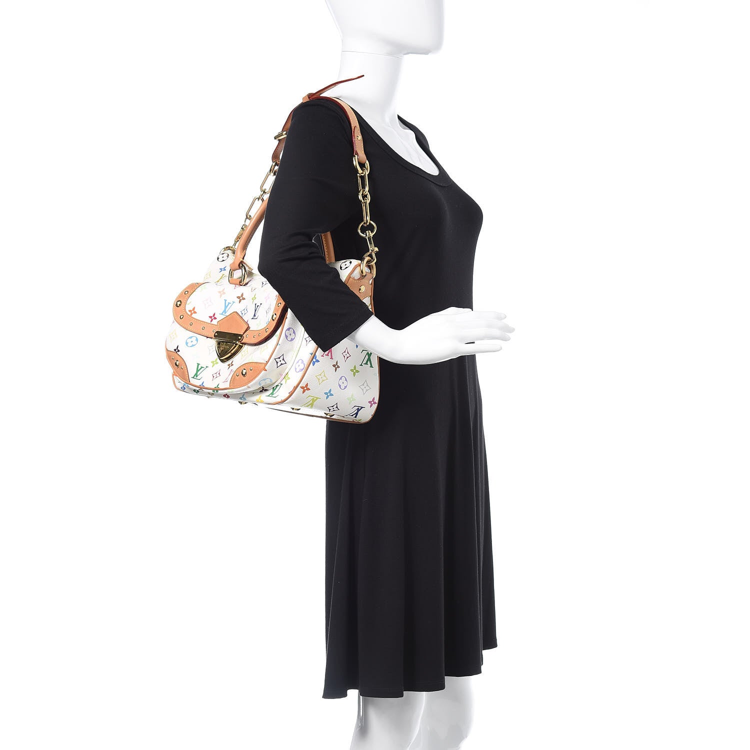 Louis Vuitton Monogram Multicolor Rita White 2 of 17