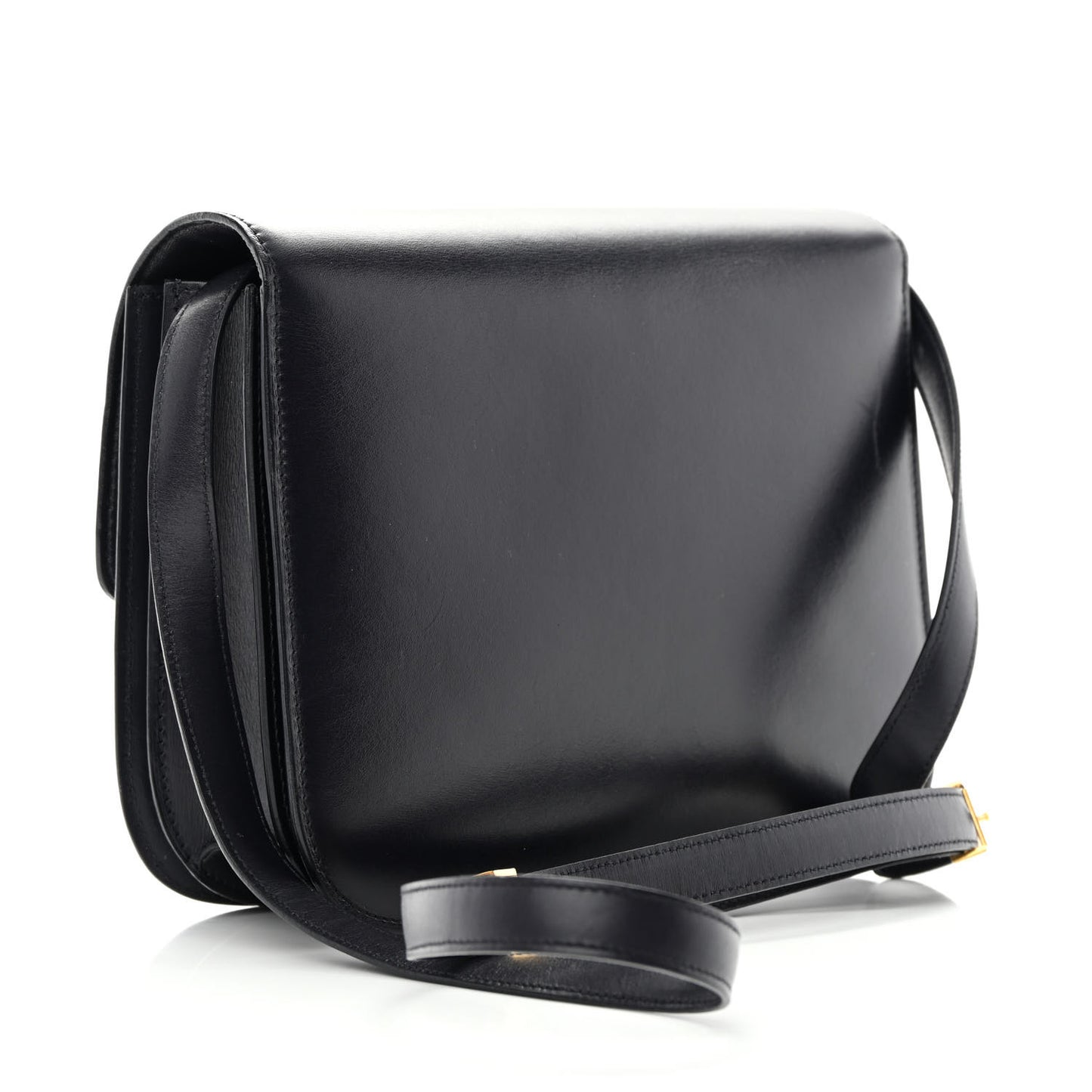 Box Calfskin Medium Classic Box Flap Bag Navy