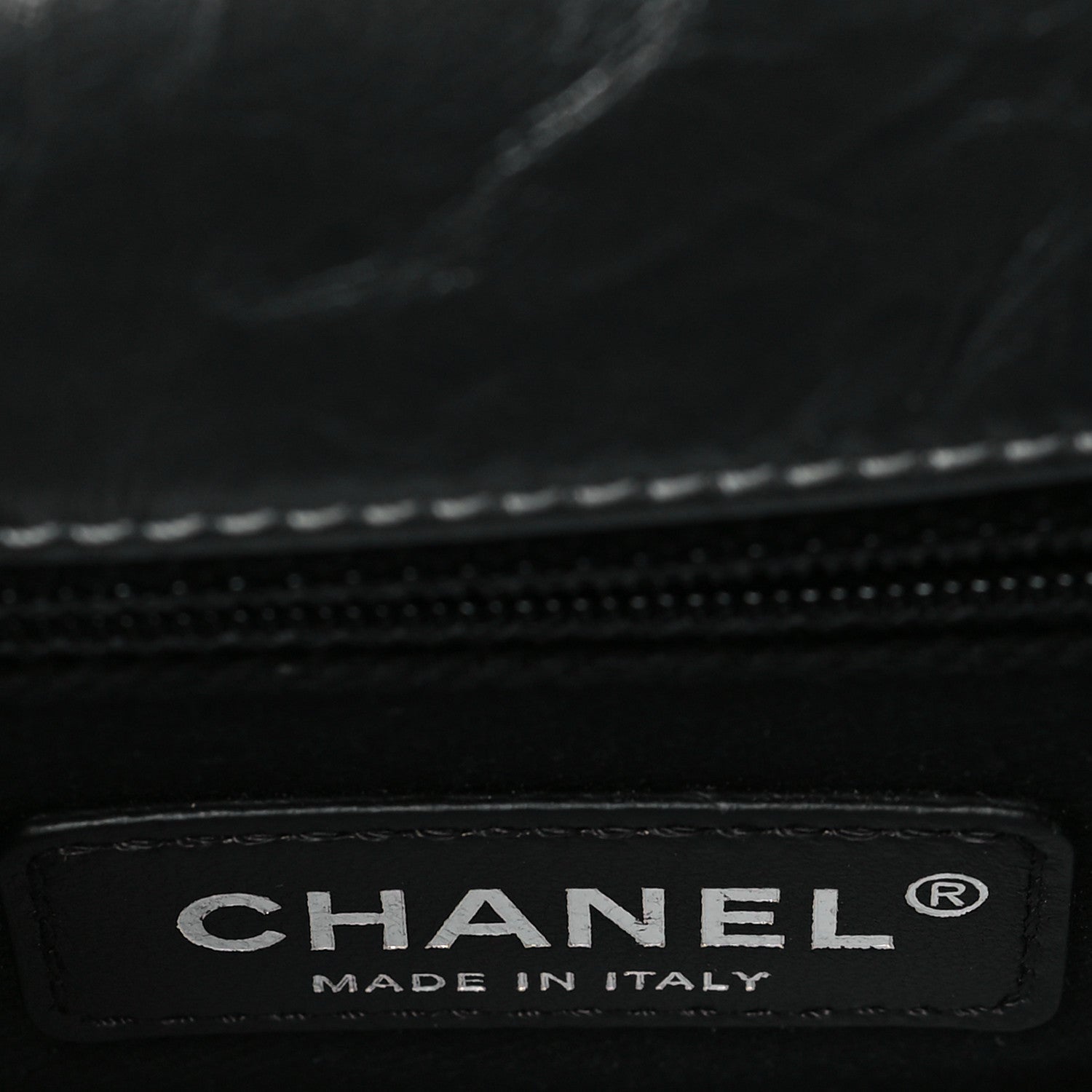 Chanel Metallic Aged Calfskin Quilted Medium Coco Handle Flap Charcoal 6 of 10
