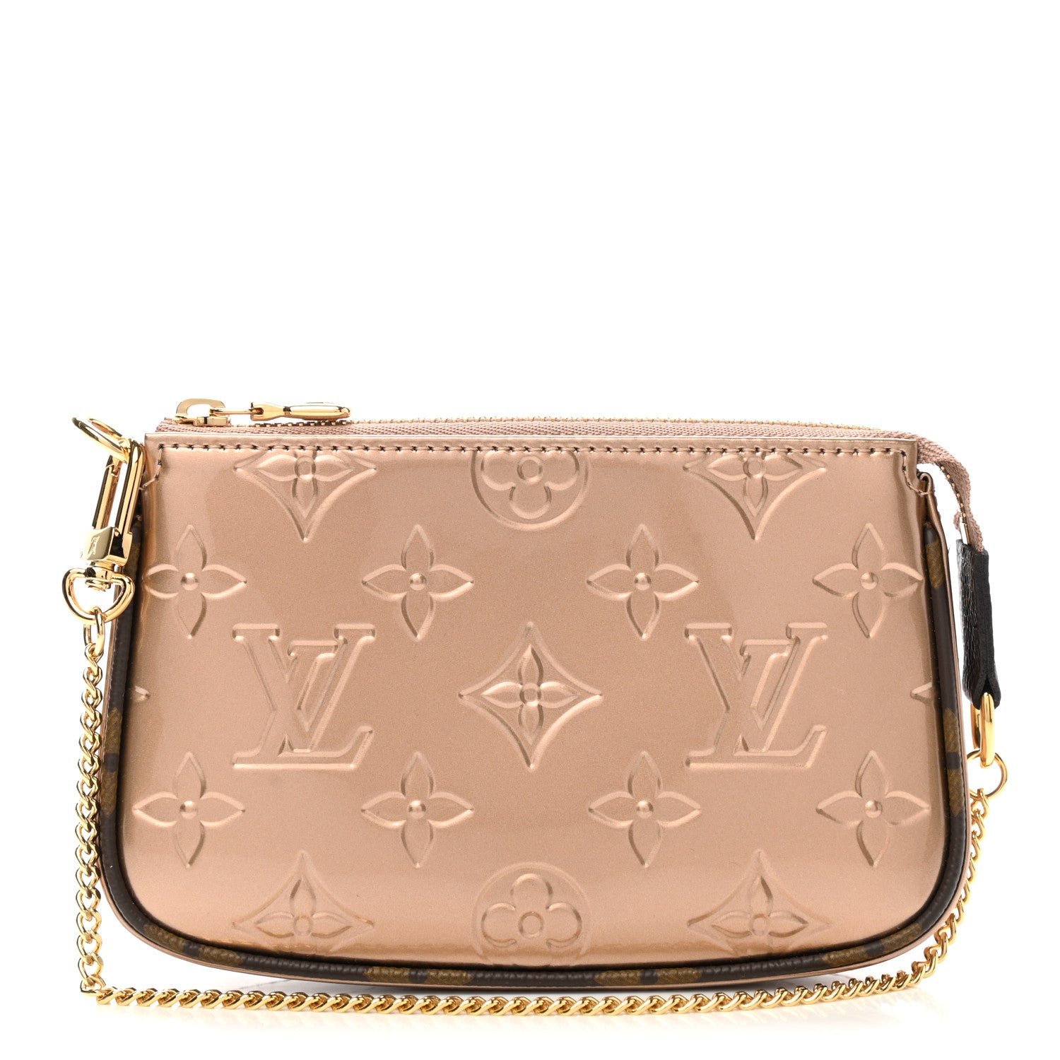 Louis Vuitton Metallic Vernis Mini Pochette Accessories Rose Gold 1 of 6