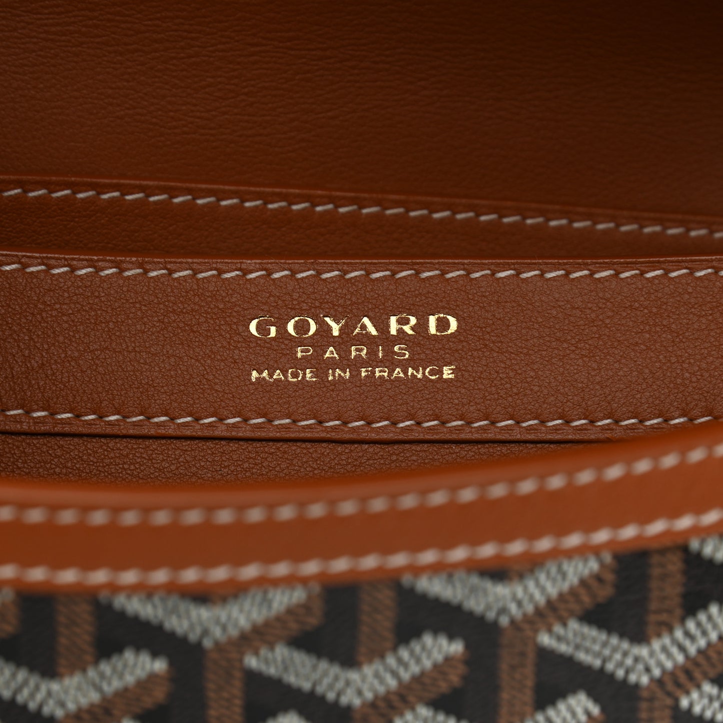 Goyardine 233 PM Shoulder Bag Black Gold