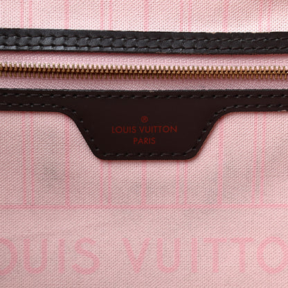Louis Vuitton Damier Ebene Neo Neverfull MM Rose Ballerine 6 of 12