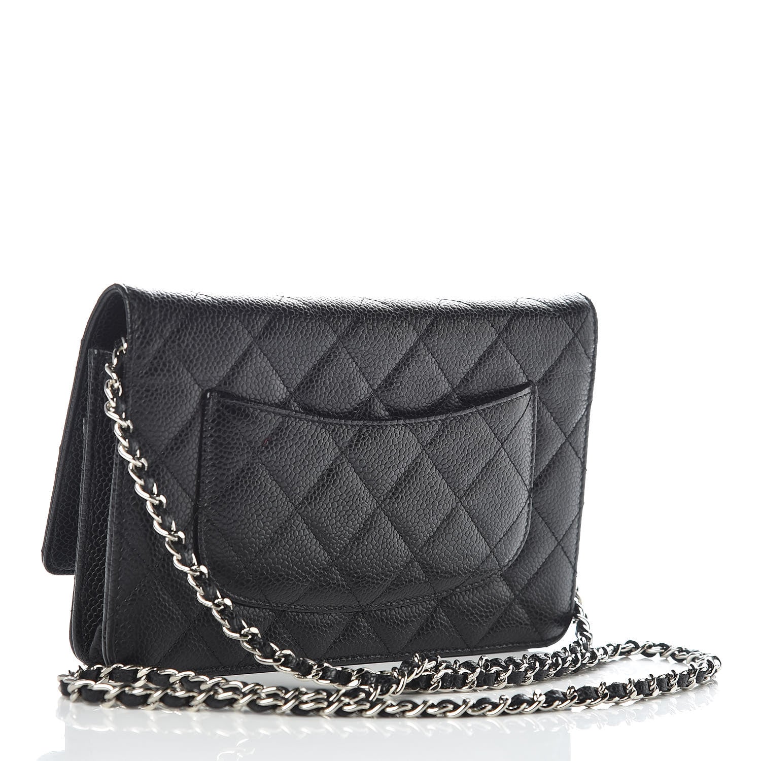 Chanel Caviar Quilted Wallet On Chain WOC Black 3 of 11