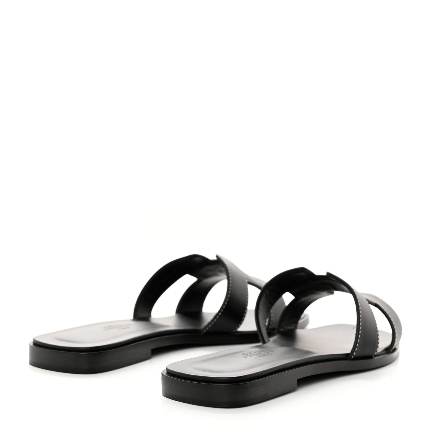 Box Calfskin Oran Sandals 35.5 Black