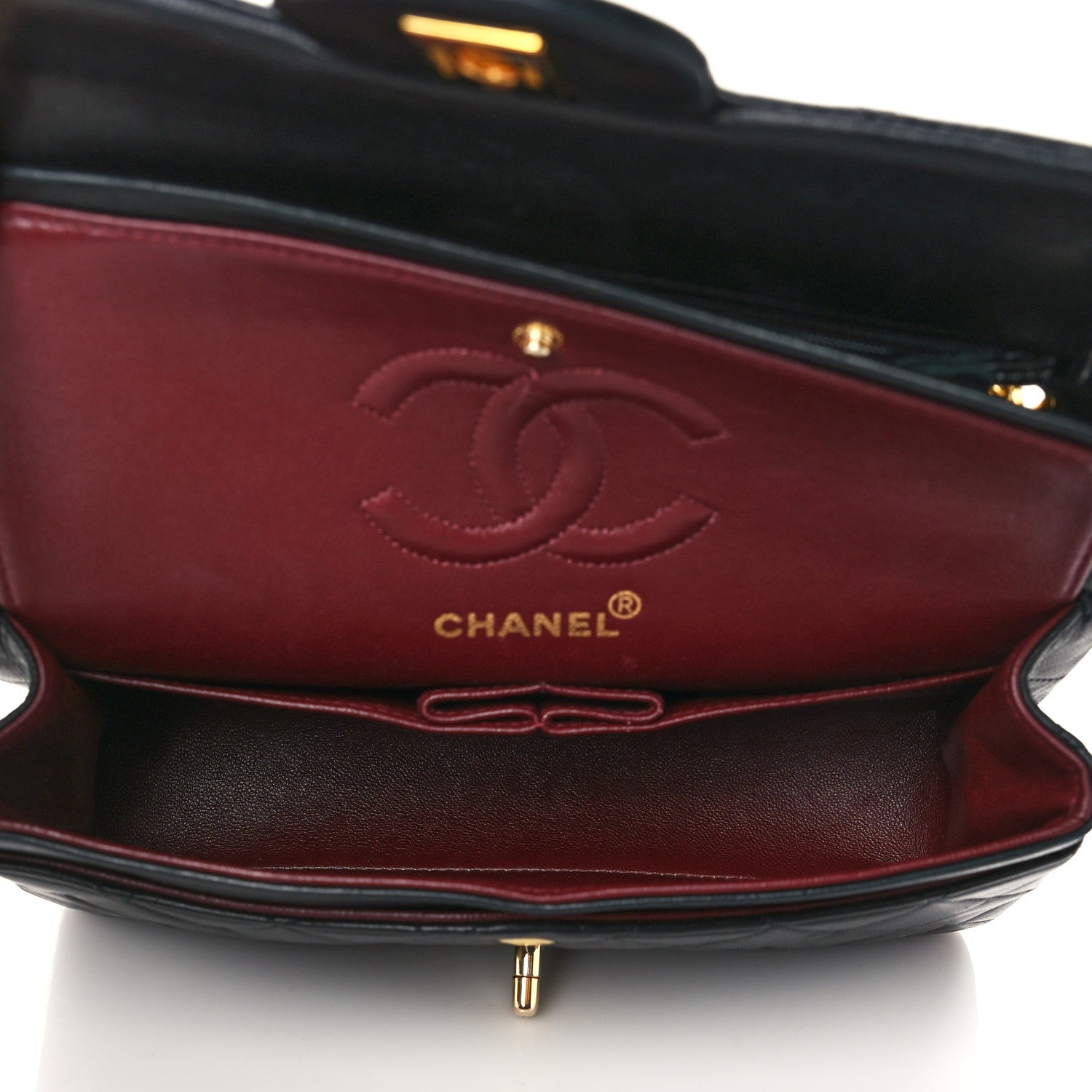 Chanel Lambskin Quilted Small Double Flap Black 5 of 9