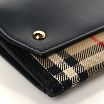 Burberry Calfskin Vintage Check Phone Pocket Crossbody Archive Beige Black 7 of 8