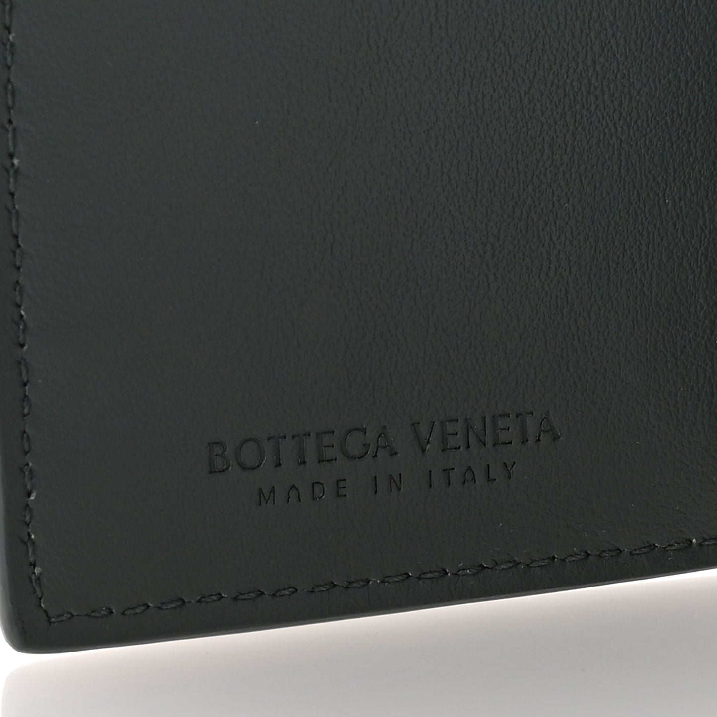 Nappa Maxi Intrecciato Bi-Fold Card Holder Thunder