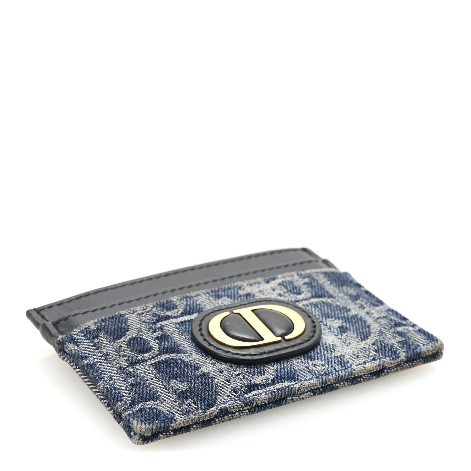 Christian Dior Denim Jacquard Oblique Calfskin 30 Montaigne
