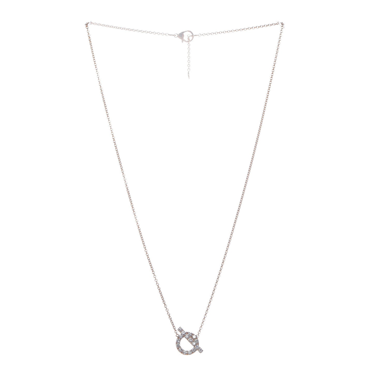 18K Rose Gold Diamond Finesse Pendant Necklace