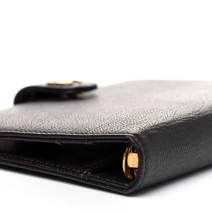 Chanel Goatskin Small Ring Agenda Planner Dark Brown 13 of 16