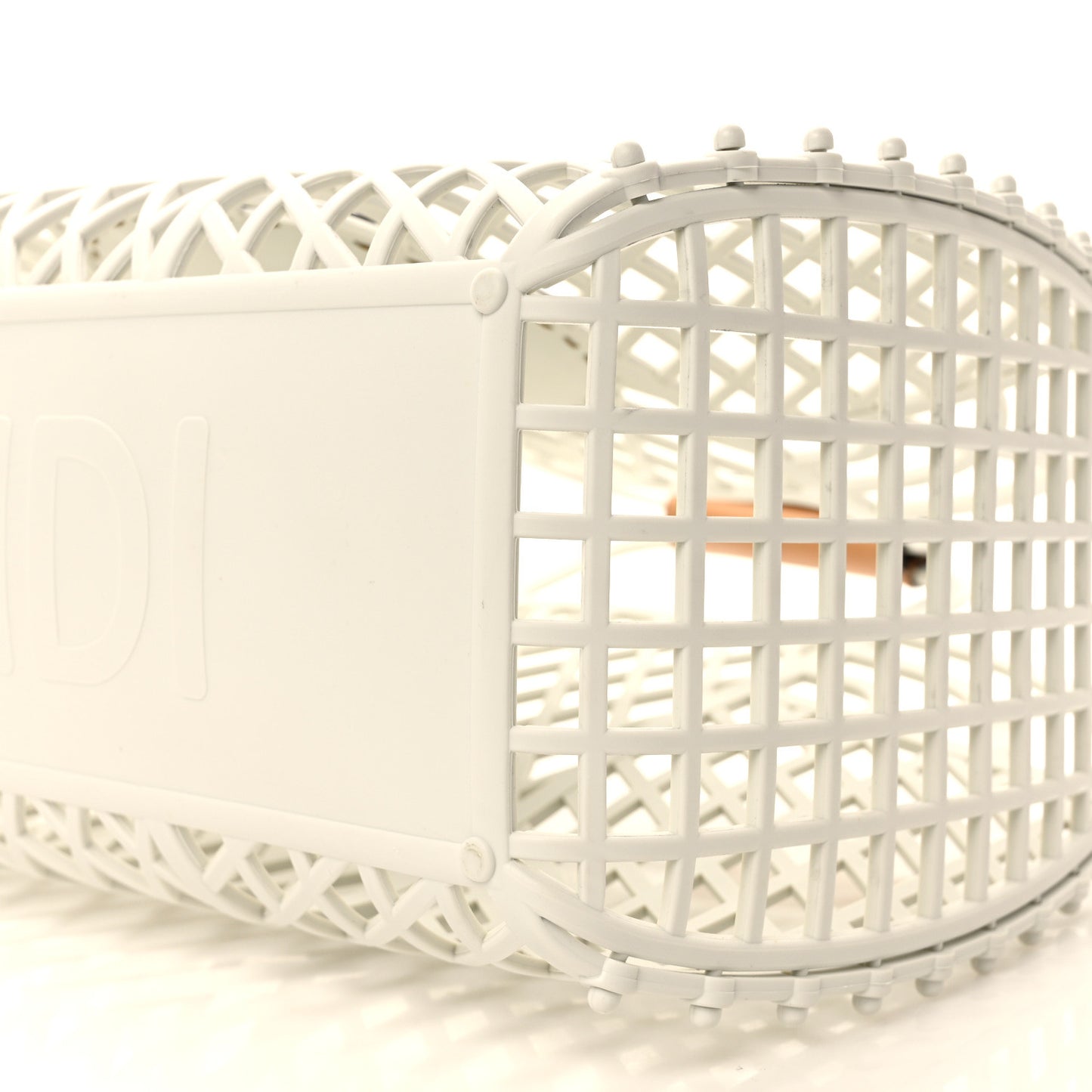 Recycled Plastic Vitello Liberty Matte Medium Fendi Basket White Ice Miele Scuro