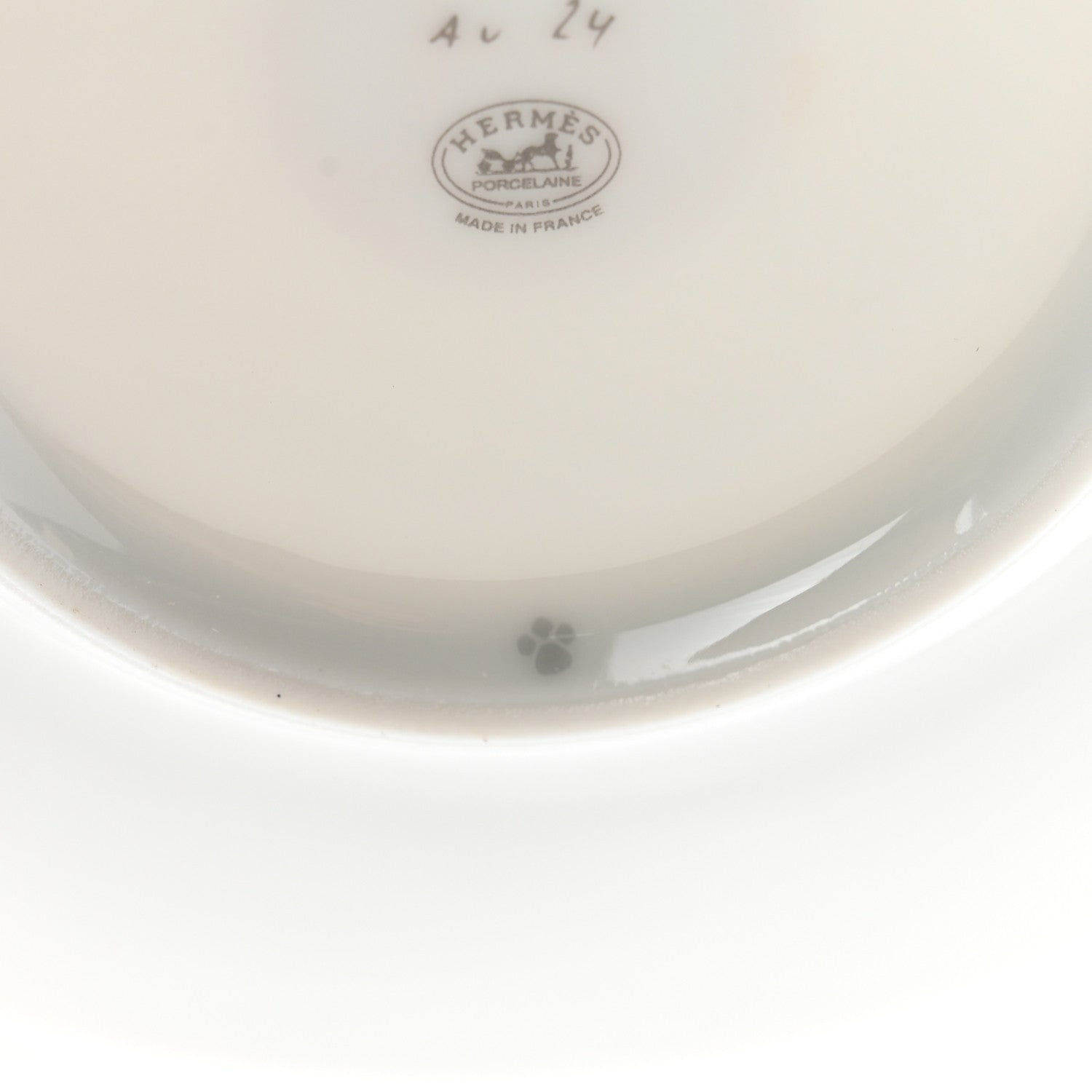 Hermes Porcelain Mosaique Au 24 Gold Tea Cup And Saucer Set Of 2 9 of 9